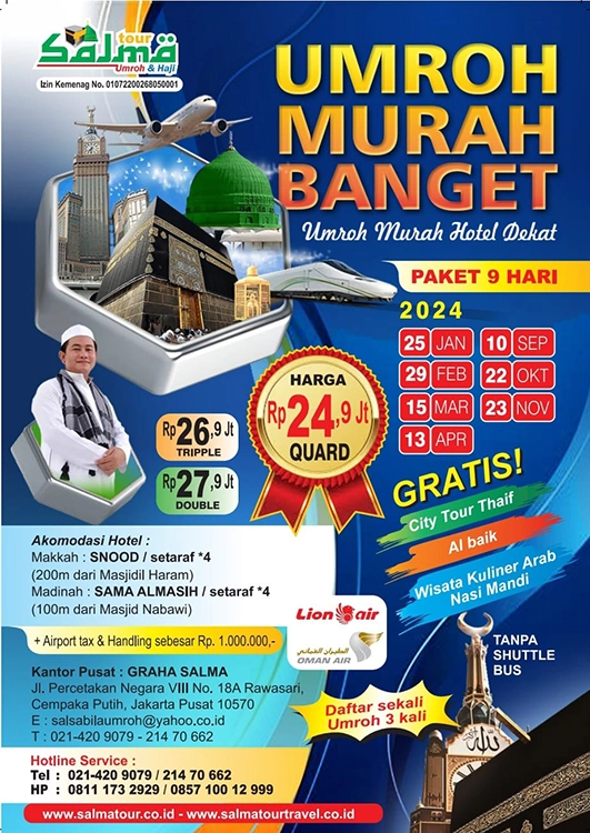 Umroh murah banget 2024 salma tour travel