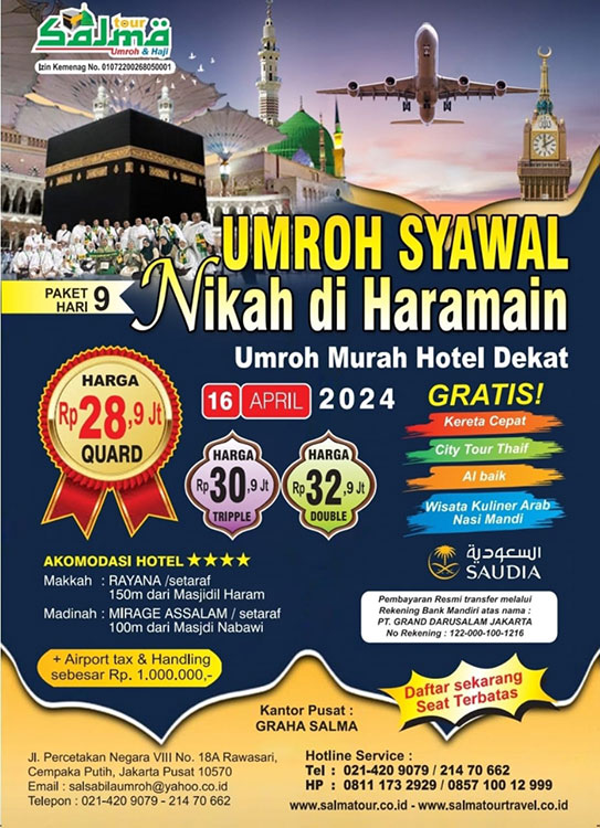 Paket Umroh Nikahan di Makkah/Madinah