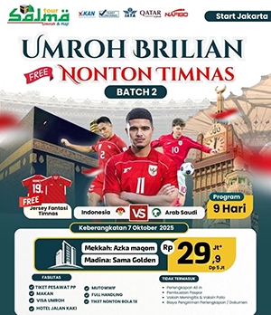 Paket Umroh Free Nonton Piala Dunia Indonesia Vs Arab Saudi - Salma tour